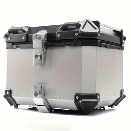 45L Aluminium Motorrad Topcase inkl Halterung Silber