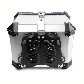 45L Aluminium Motorrad Topcase inkl Halterung Silber